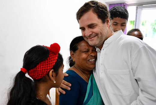 Rahul meets nurse Rajamma